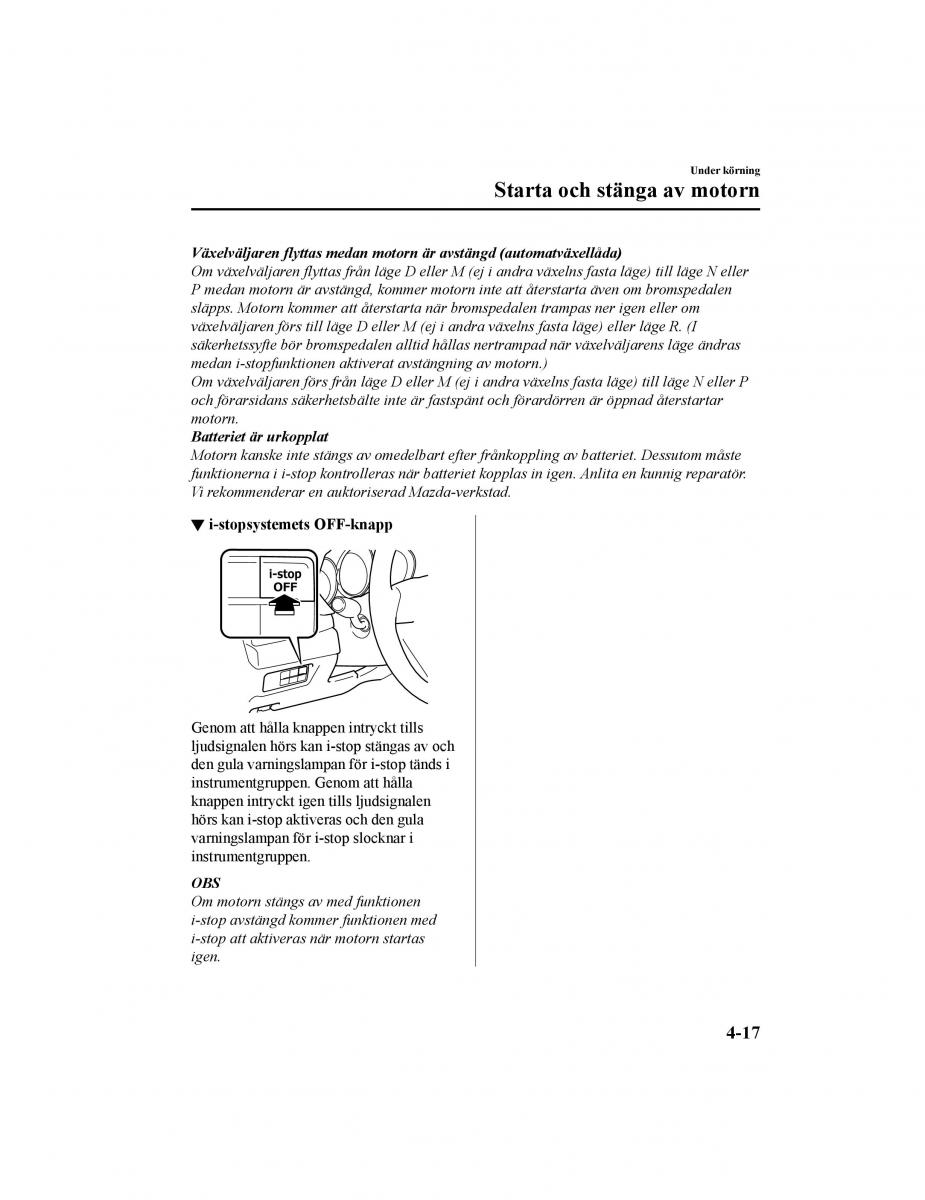 Mazda CX 5 II 2 instruktionsbok / page 180