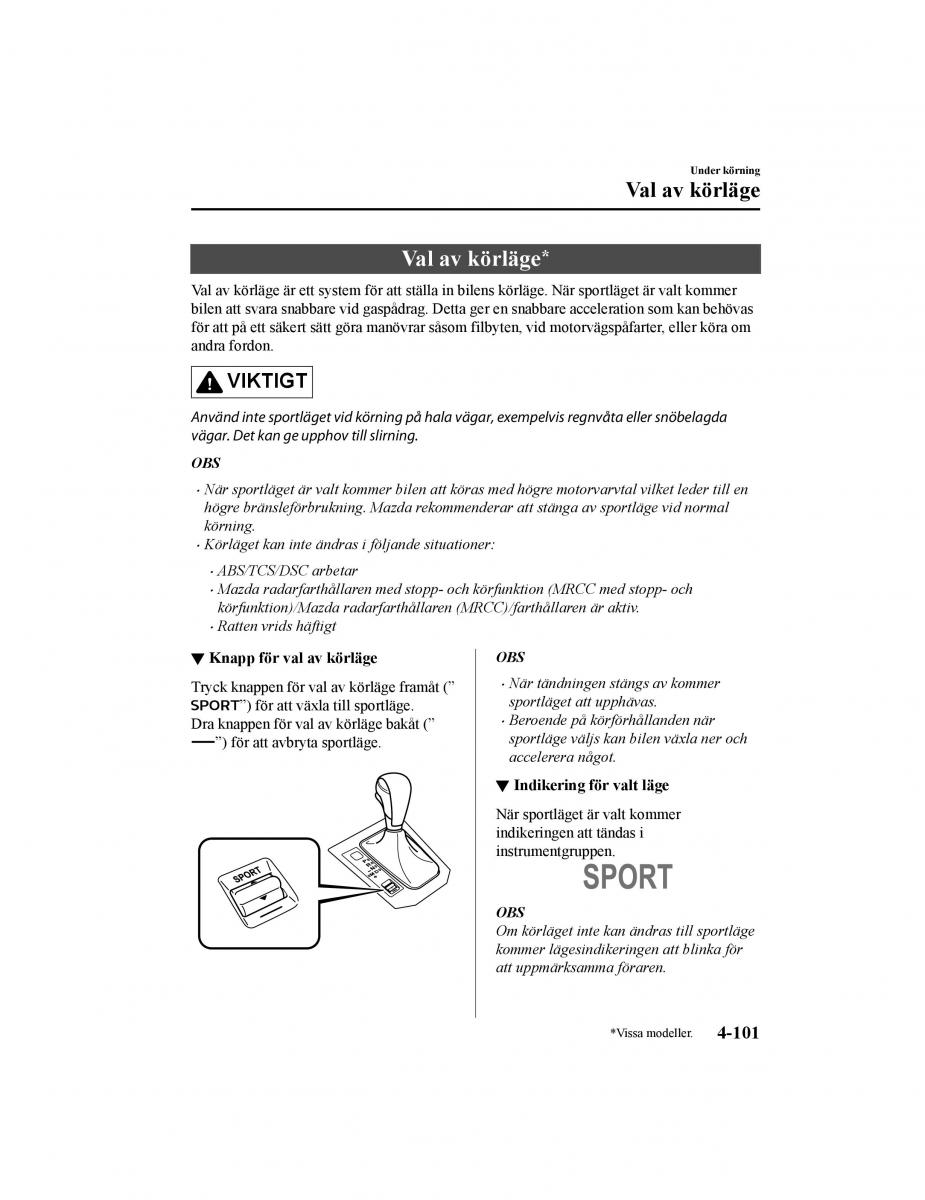 Mazda CX 5 II 2 instruktionsbok / page 264