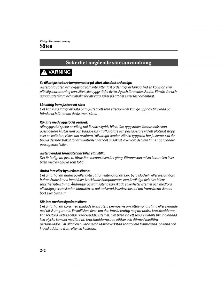 Mazda CX 5 II 2 instruktionsbok / page 27