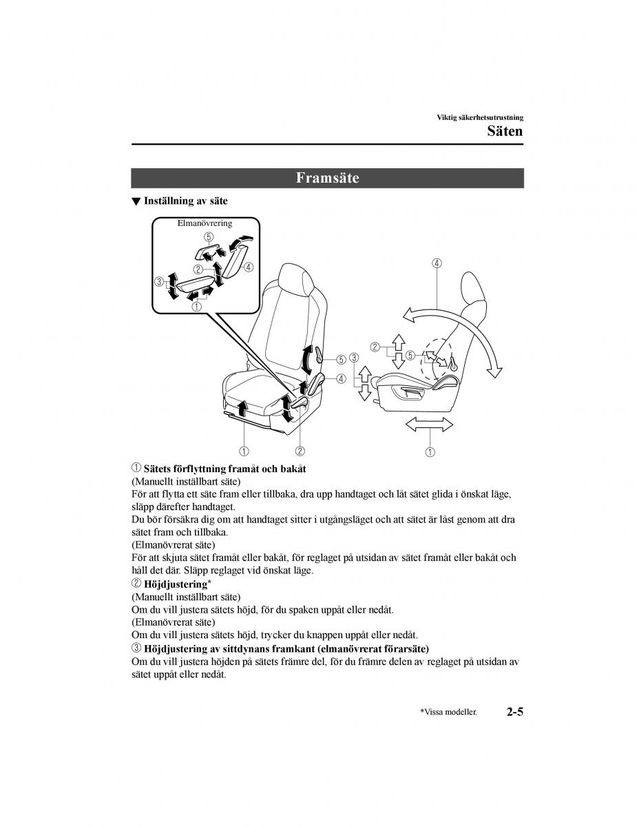 Mazda CX 5 II 2 instruktionsbok / page 30