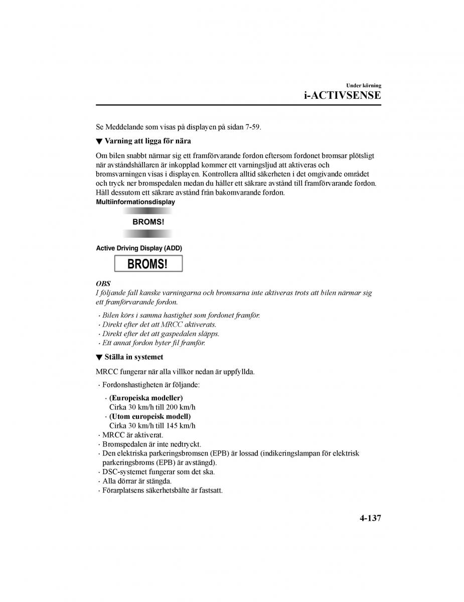 Mazda CX 5 II 2 instruktionsbok / page 300