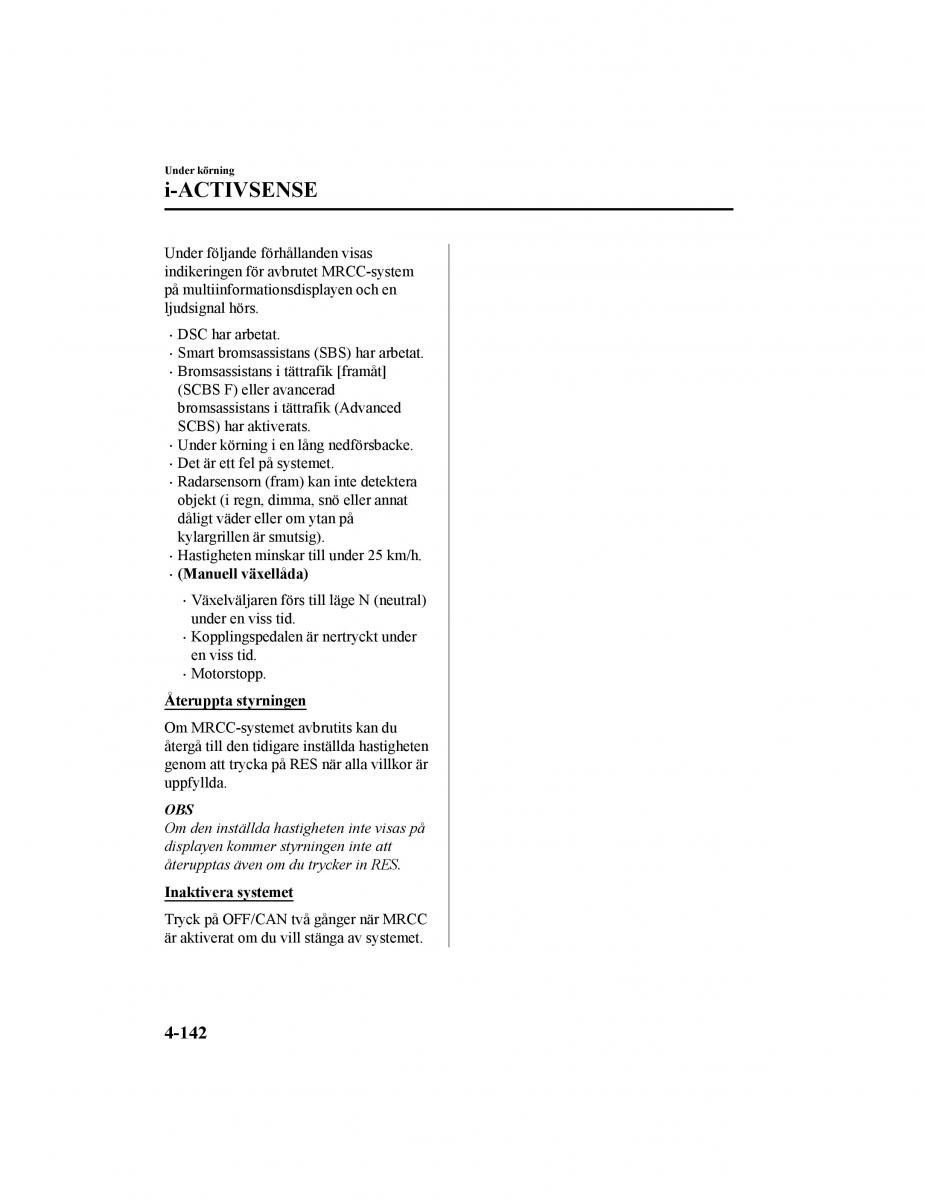 Mazda CX 5 II 2 instruktionsbok / page 305