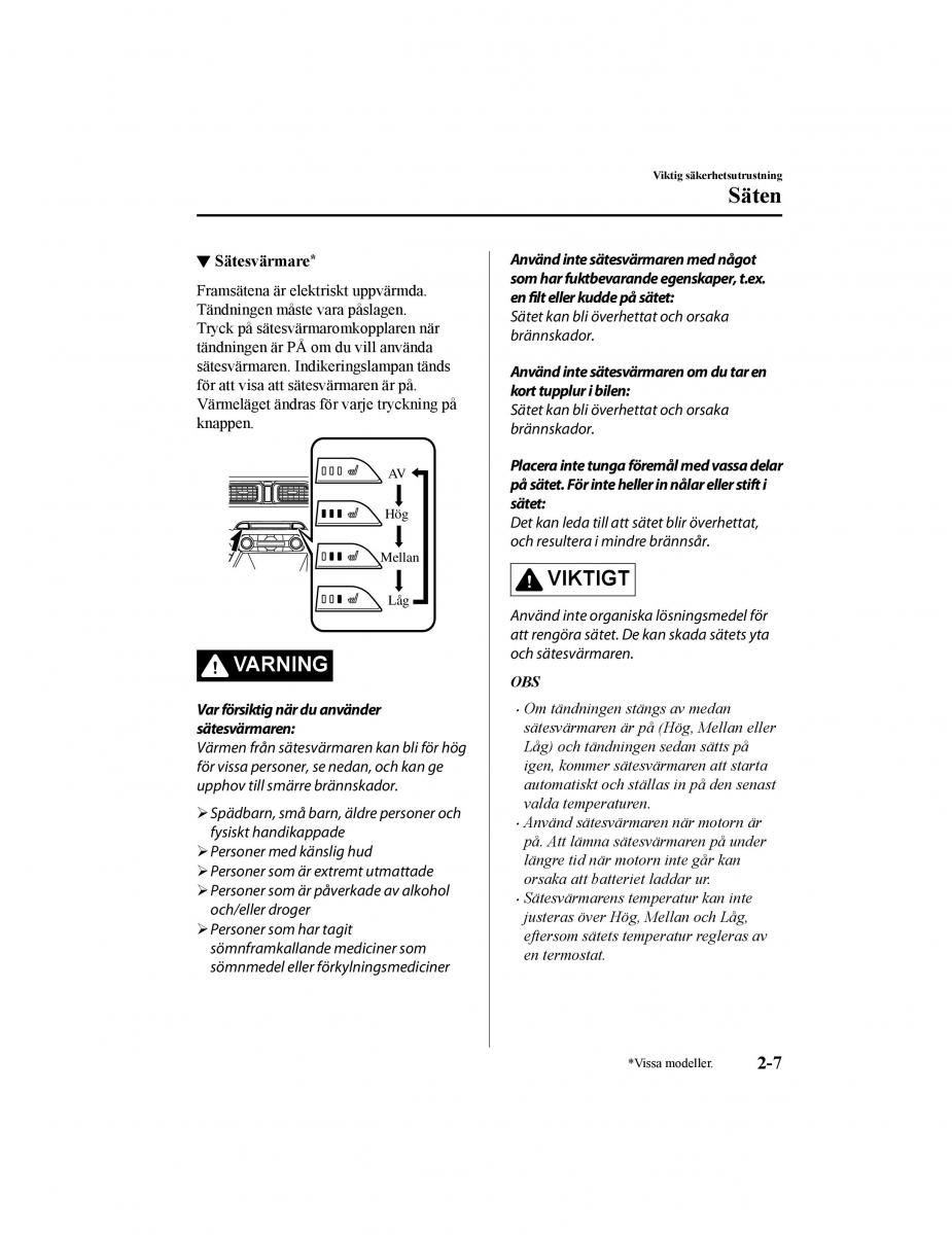 Mazda CX 5 II 2 instruktionsbok / page 32