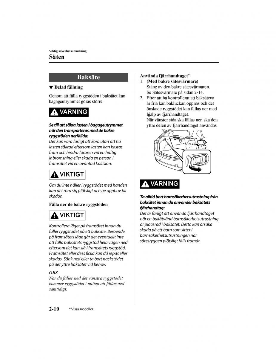 Mazda CX 5 II 2 instruktionsbok / page 35