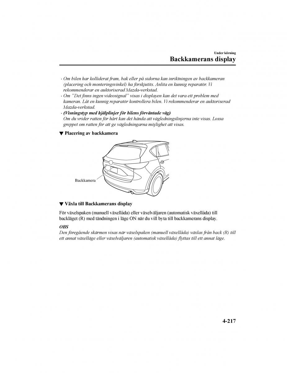 Mazda CX 5 II 2 instruktionsbok / page 380