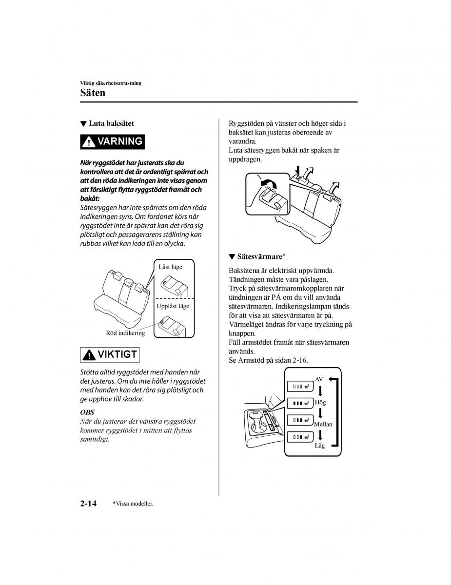 Mazda CX 5 II 2 instruktionsbok / page 39