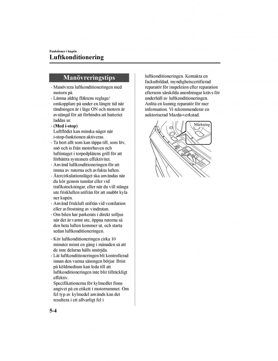 Mazda CX 5 II 2 instruktionsbok / page 401