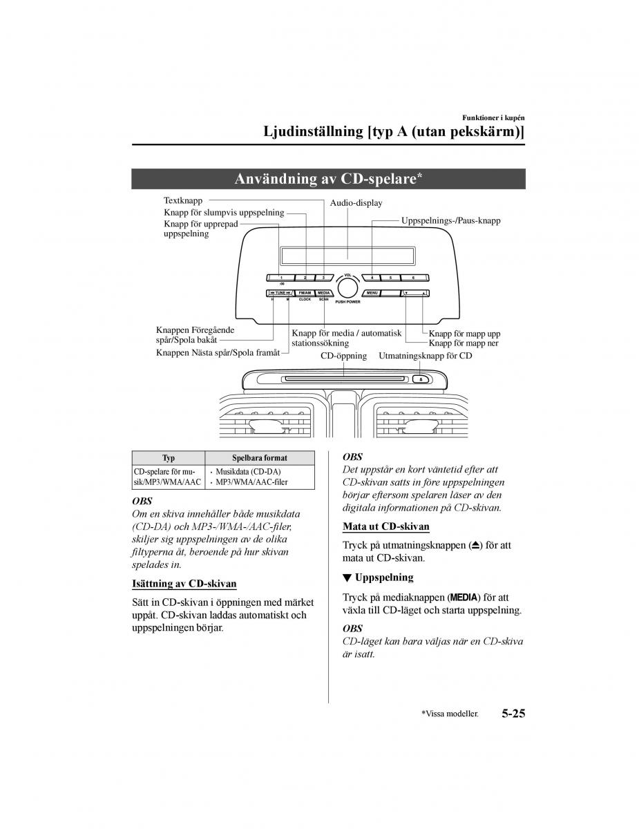 Mazda CX 5 II 2 instruktionsbok / page 422