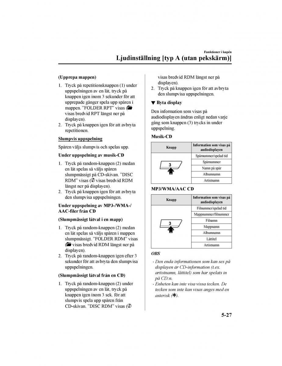 Mazda CX 5 II 2 instruktionsbok / page 424