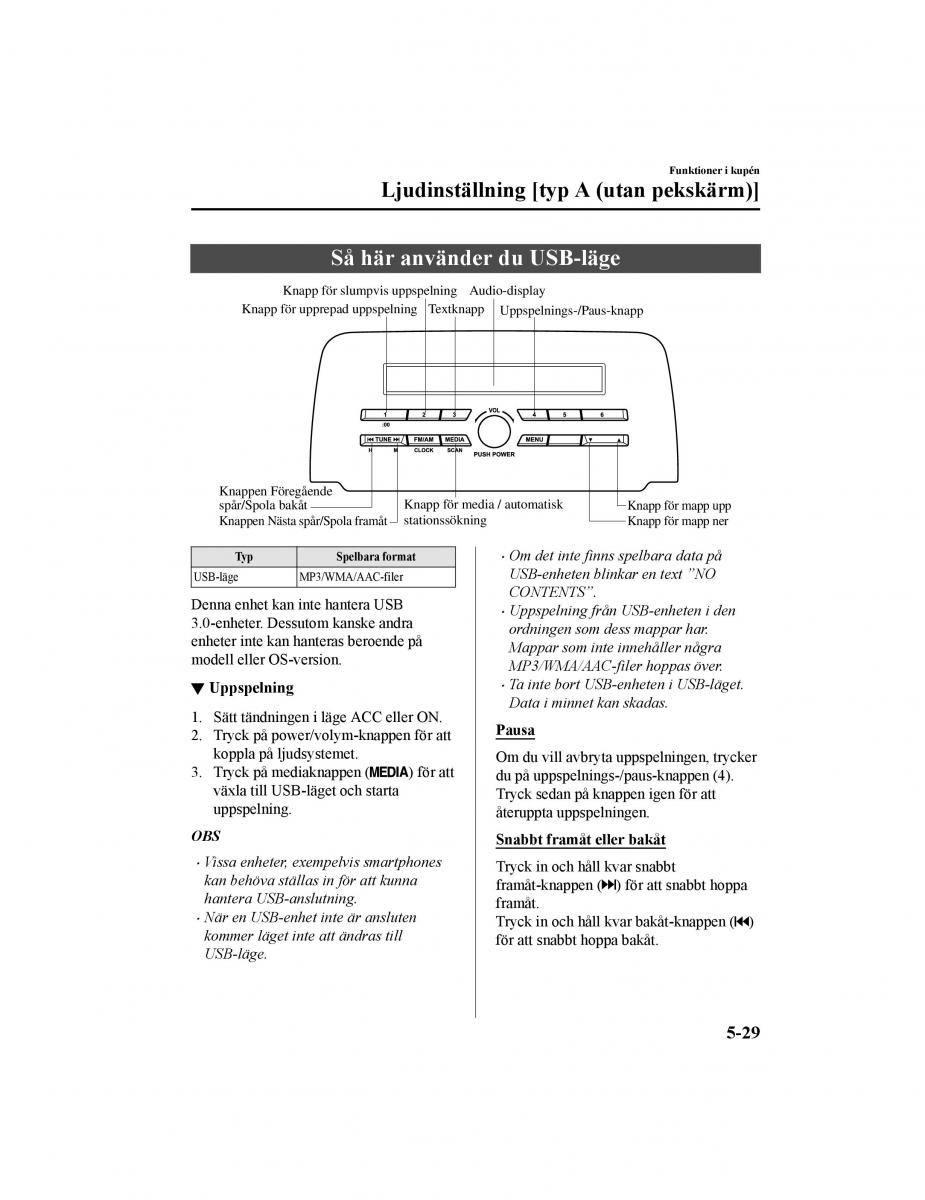 Mazda CX 5 II 2 instruktionsbok / page 426