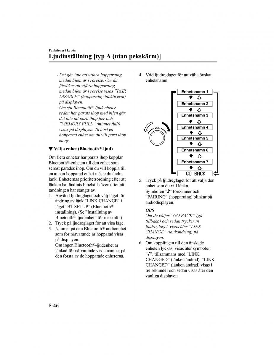 Mazda CX 5 II 2 instruktionsbok / page 443