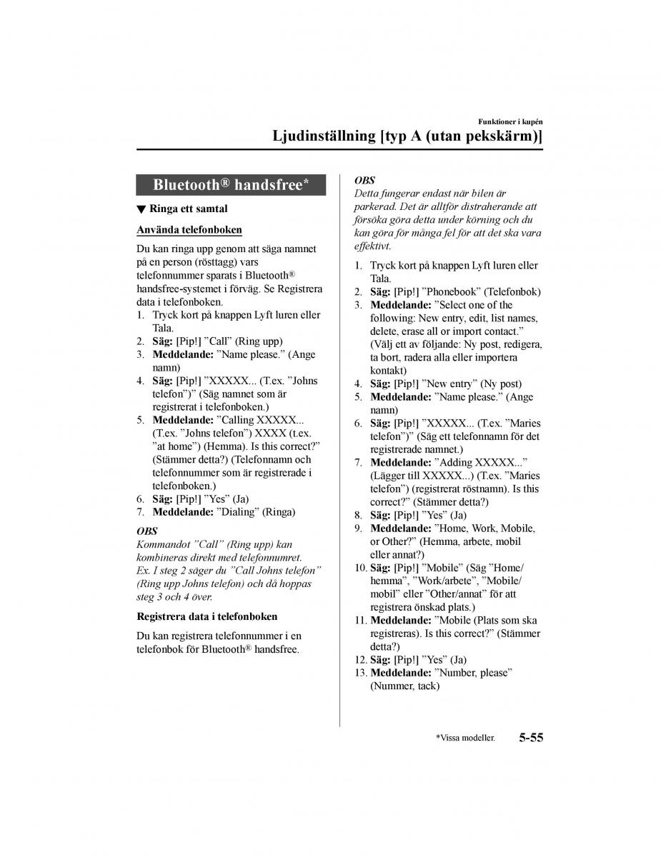 Mazda CX 5 II 2 instruktionsbok / page 452