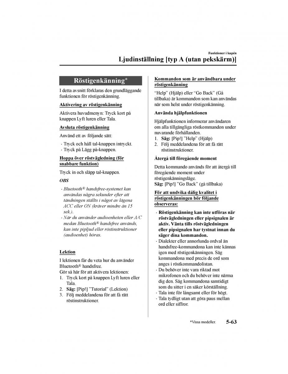 Mazda CX 5 II 2 instruktionsbok / page 460