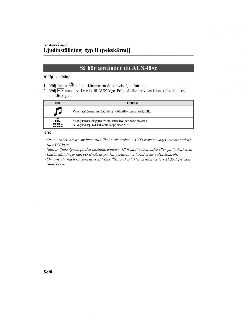 Mazda CX 5 II 2 instruktionsbok / page 487