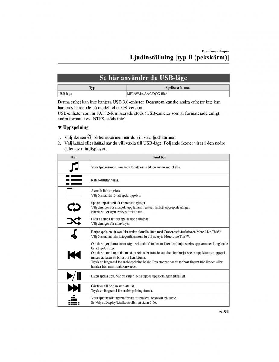 Mazda CX 5 II 2 instruktionsbok / page 488