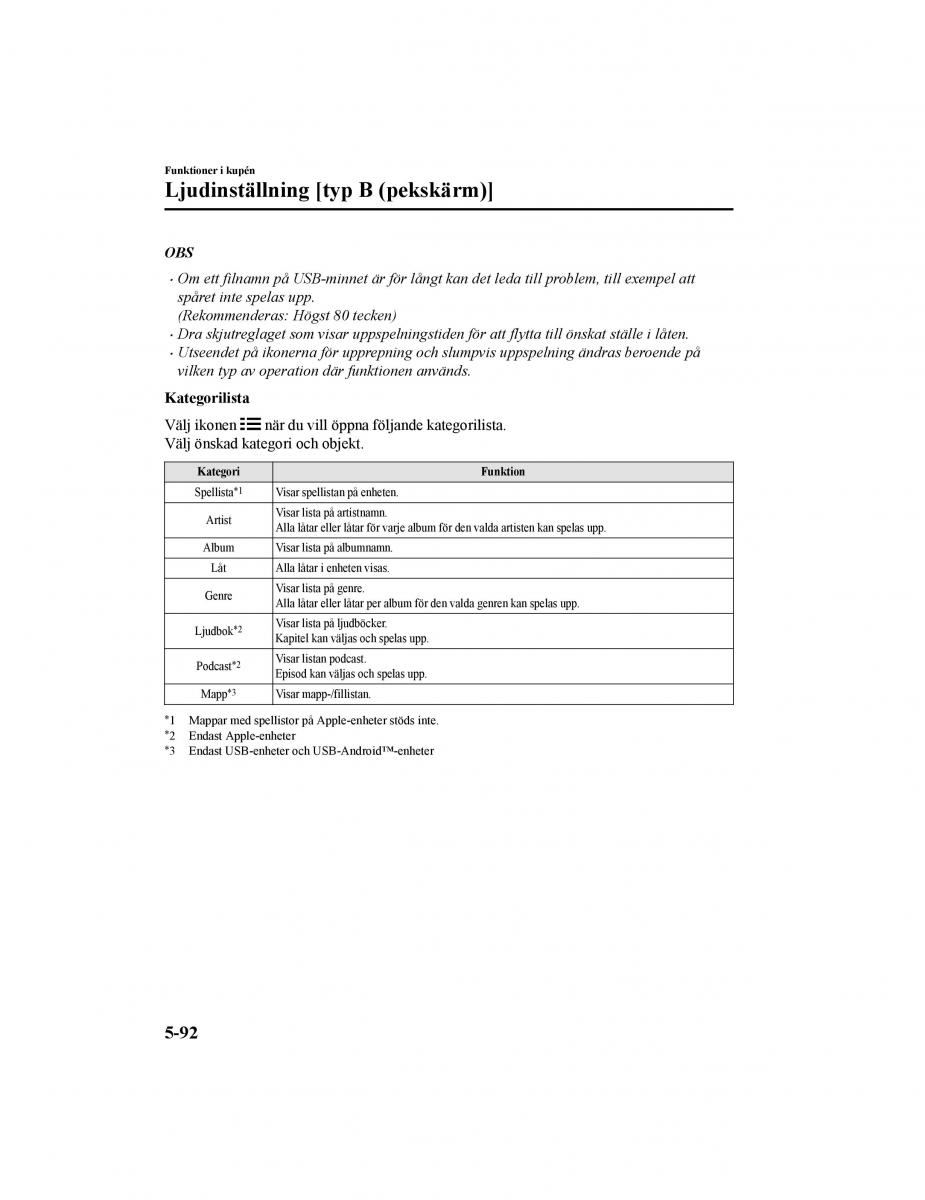 Mazda CX 5 II 2 instruktionsbok / page 489