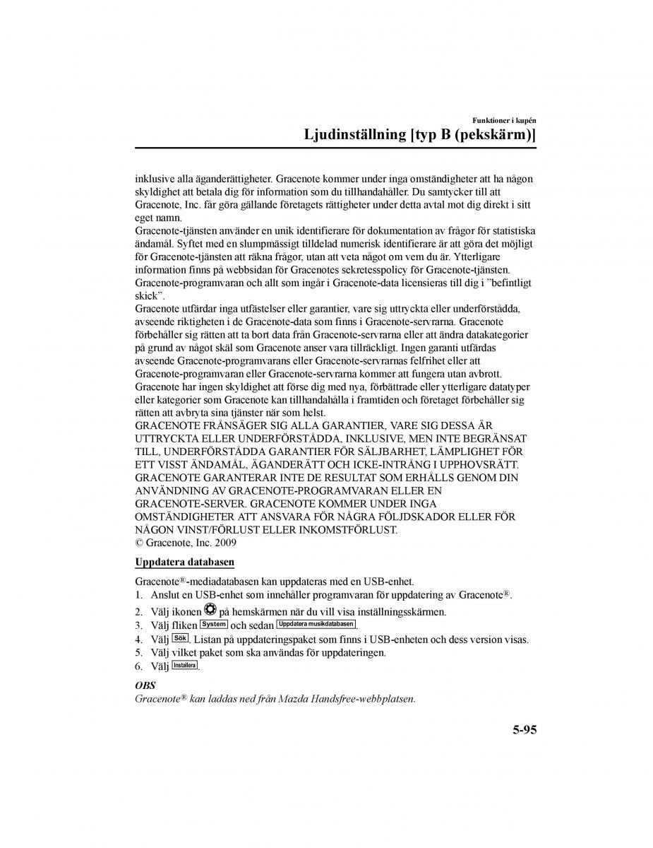 Mazda CX 5 II 2 instruktionsbok / page 492