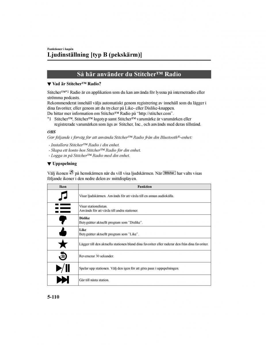 Mazda CX 5 II 2 instruktionsbok / page 507