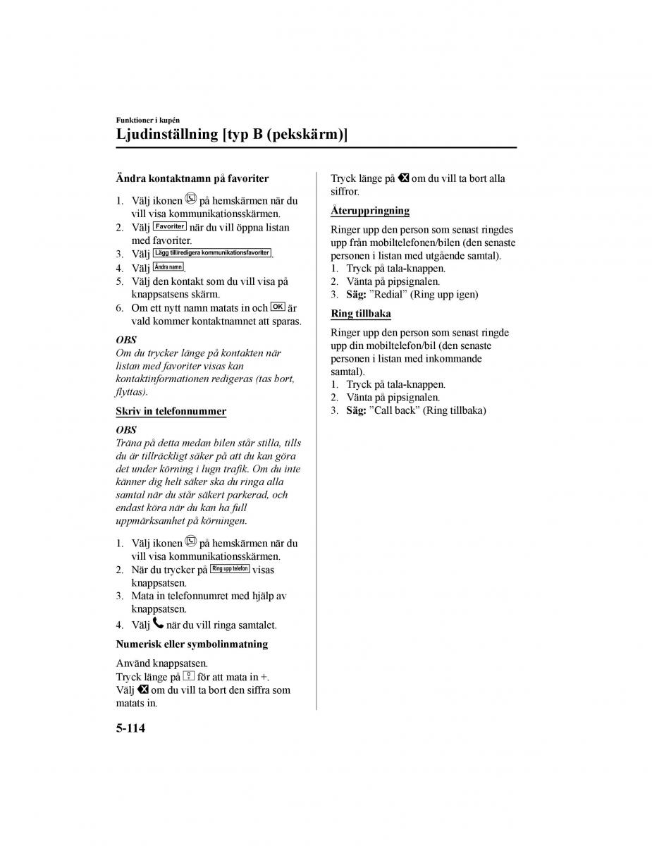 Mazda CX 5 II 2 instruktionsbok / page 511