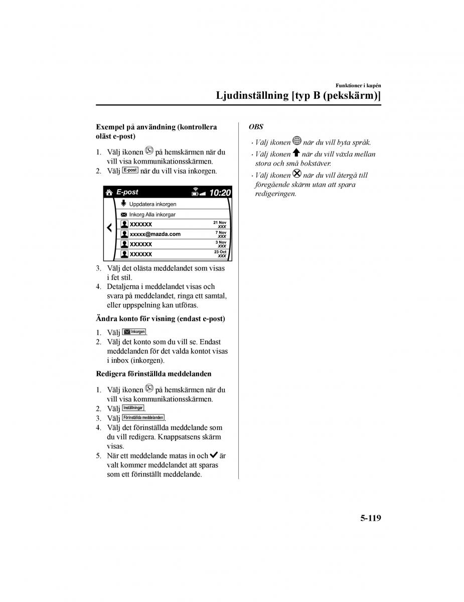 Mazda CX 5 II 2 instruktionsbok / page 516