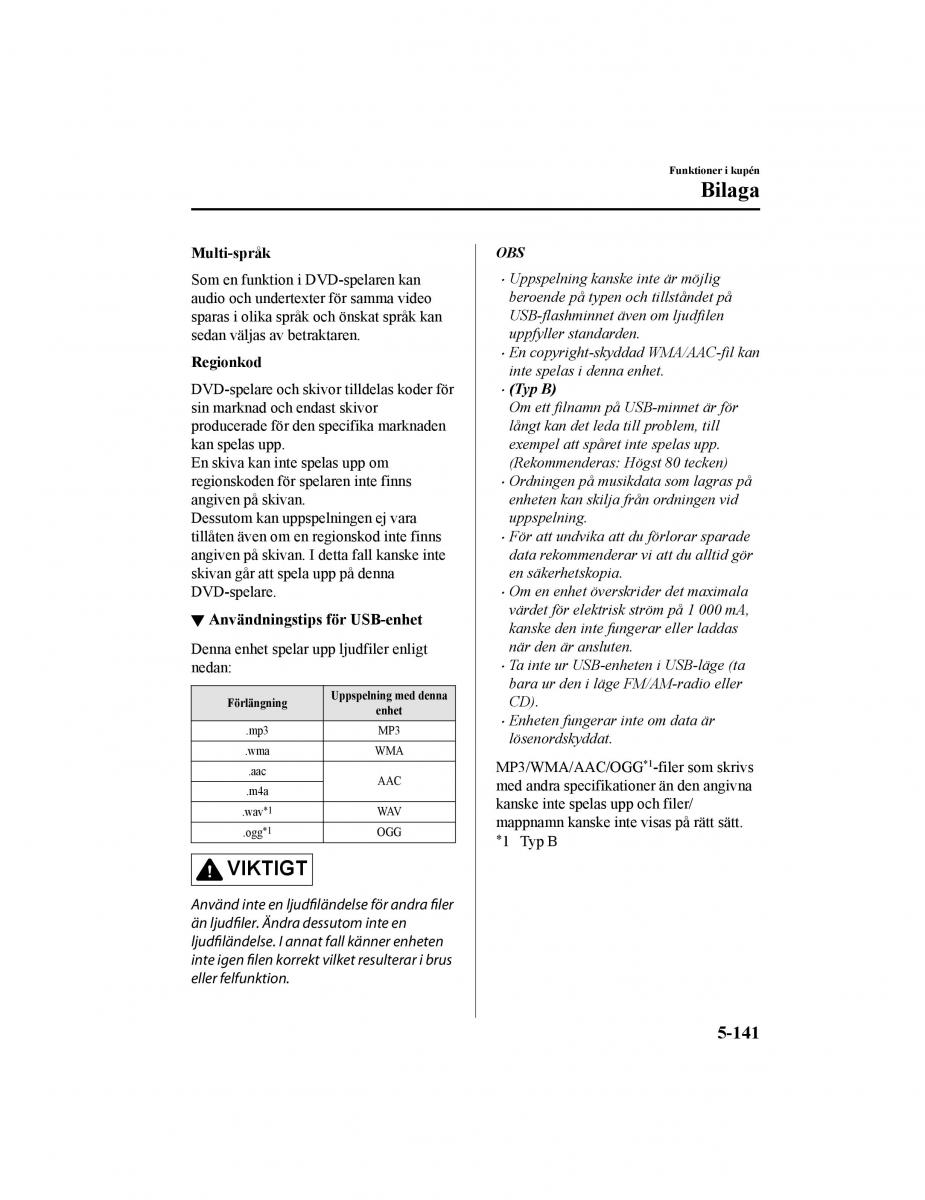 Mazda CX 5 II 2 instruktionsbok / page 538