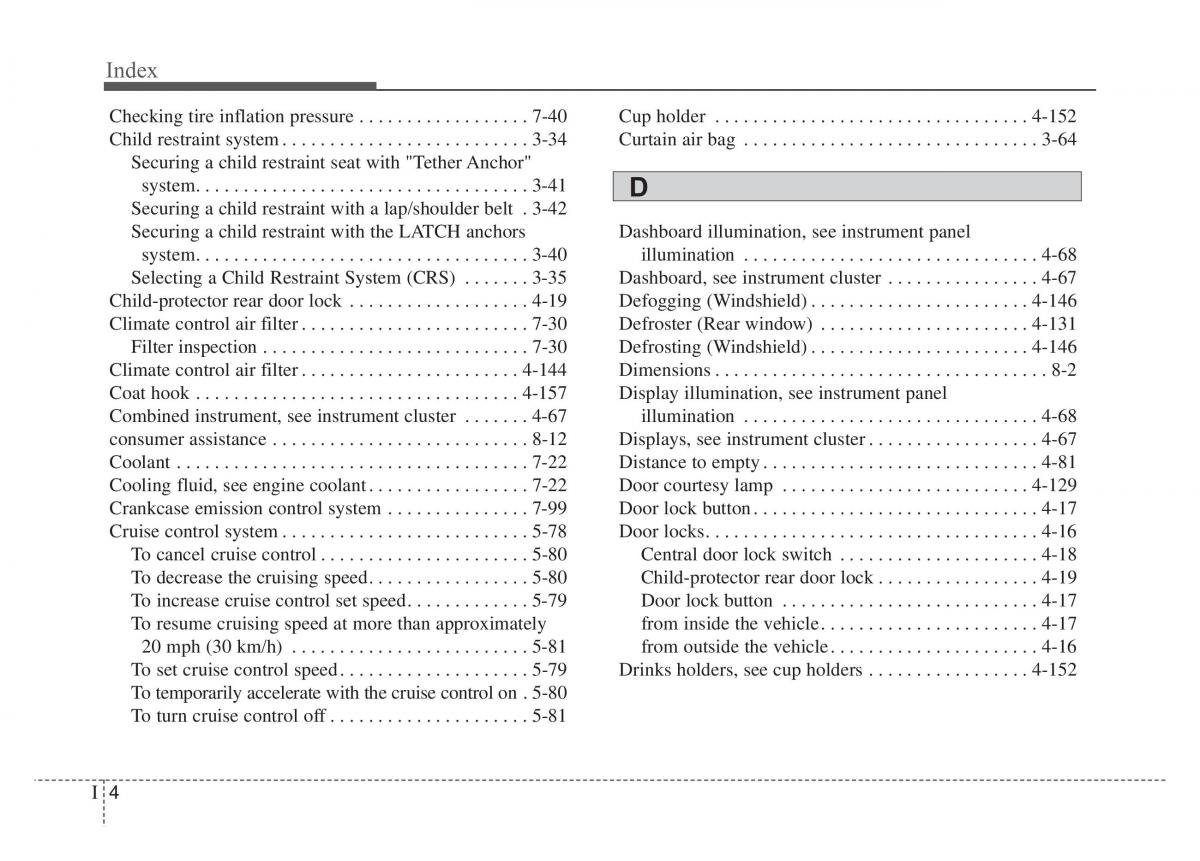 KIA Stinger owners manual / page 549