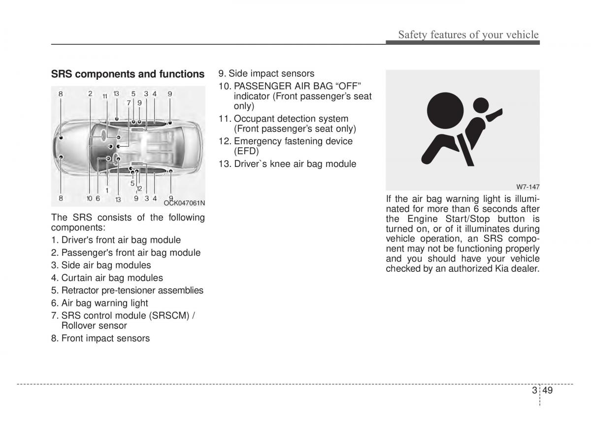 KIA Stinger owners manual / page 65