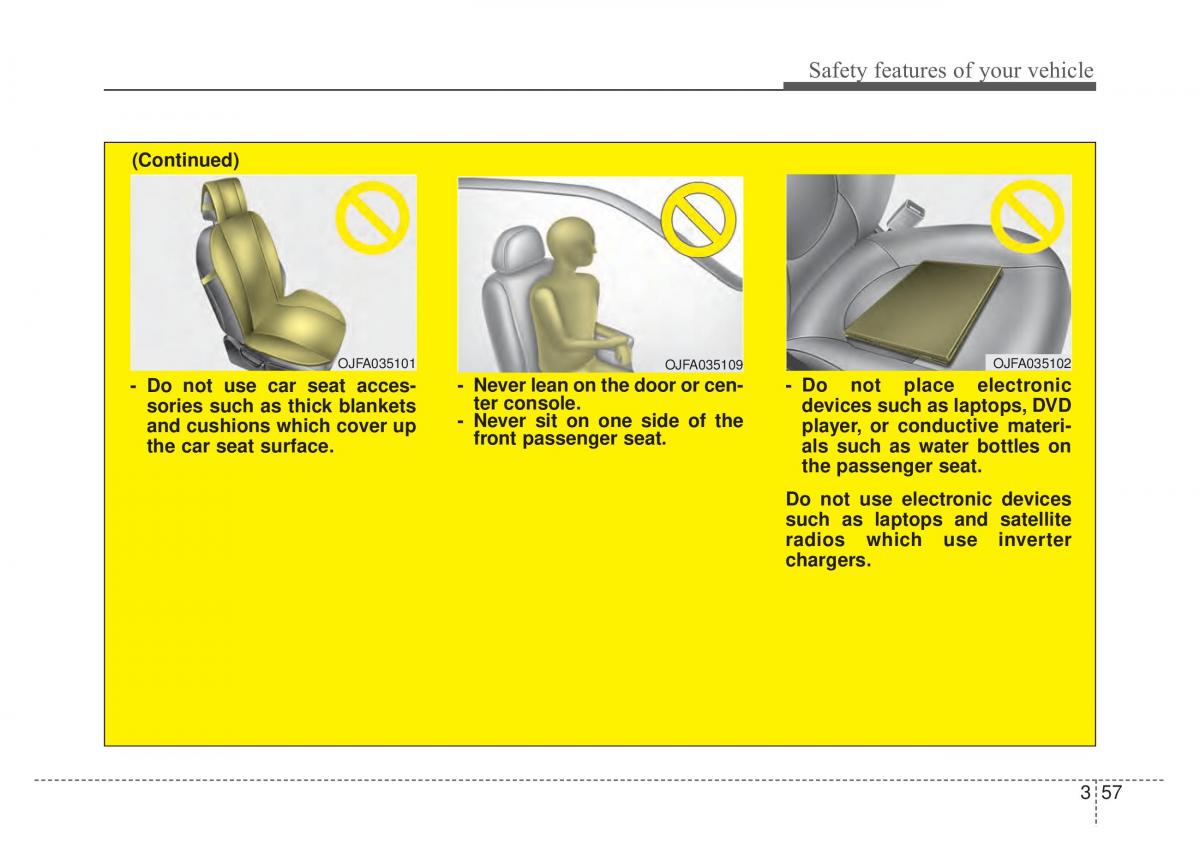 KIA Stinger owners manual / page 73