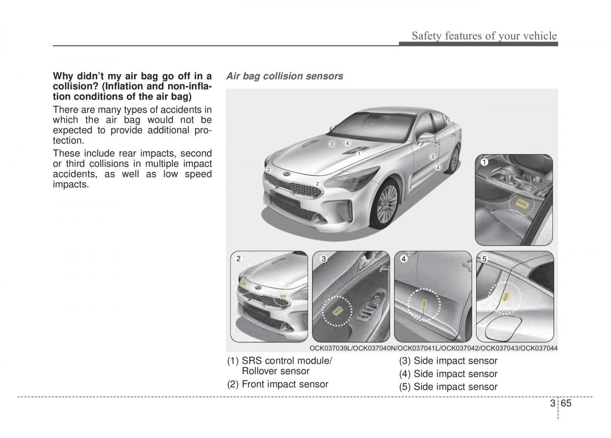 KIA Stinger owners manual / page 81