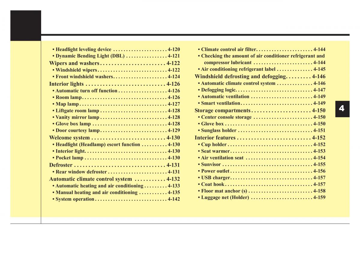 KIA Stinger owners manual / page 90