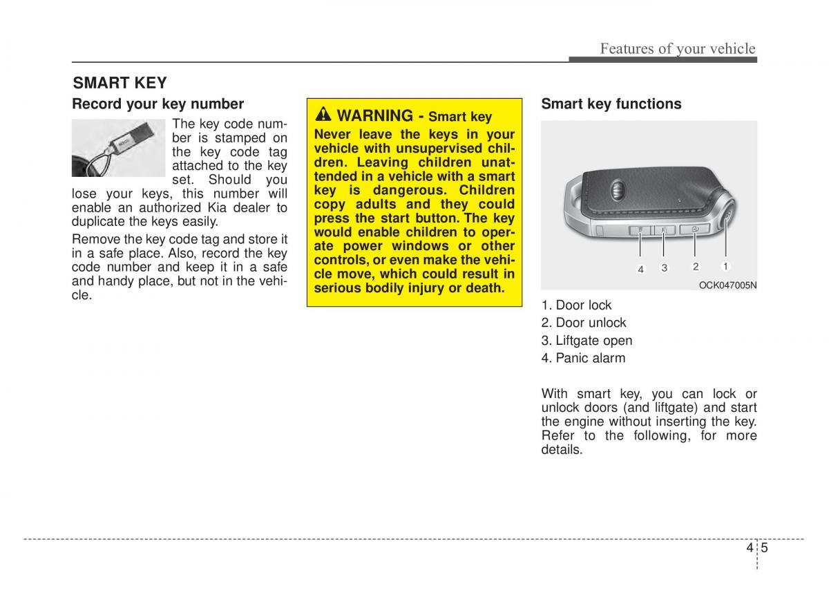 KIA Stinger owners manual / page 92