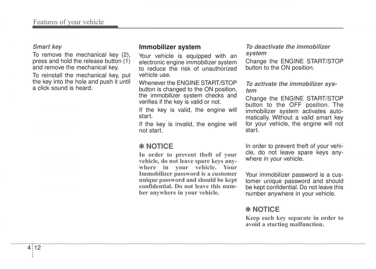 KIA Stinger owners manual / page 99