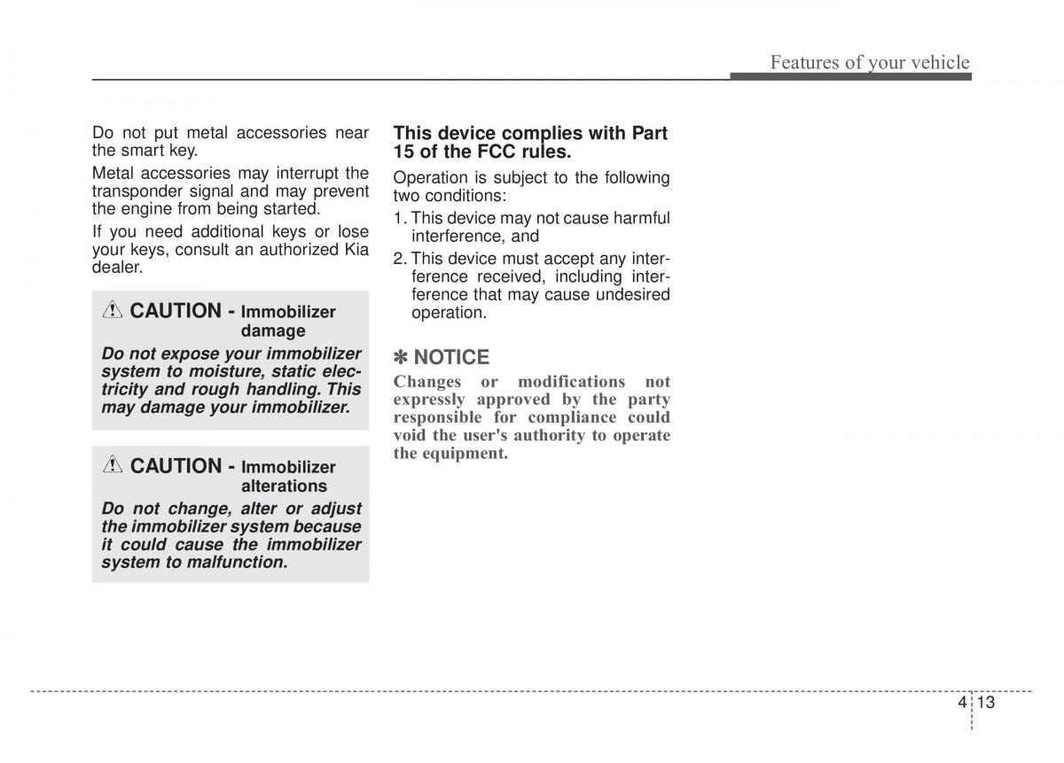 KIA Stinger owners manual / page 100