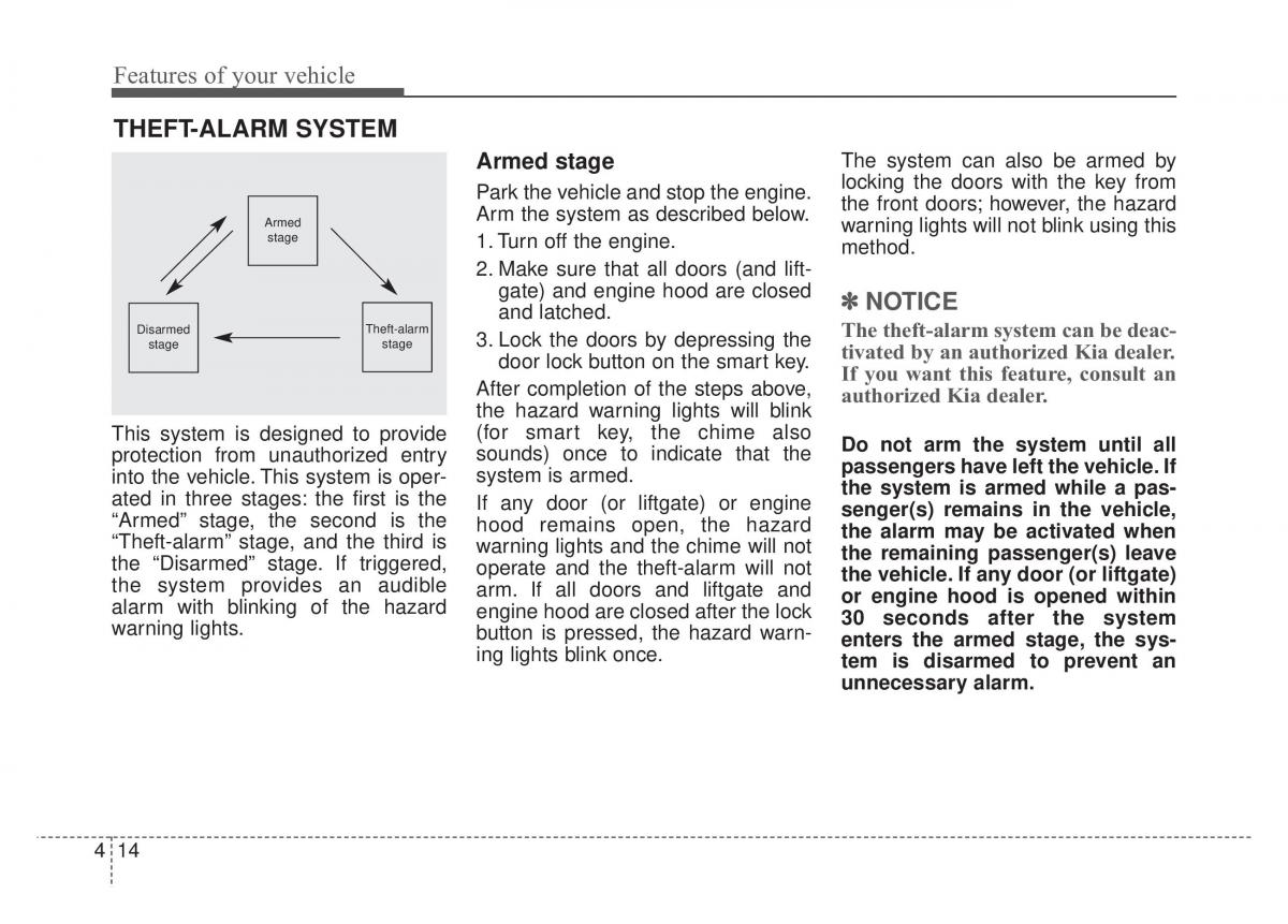 KIA Stinger owners manual / page 101