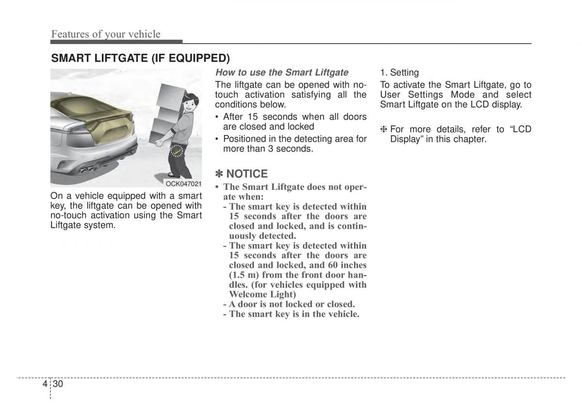 KIA Stinger owners manual / page 117