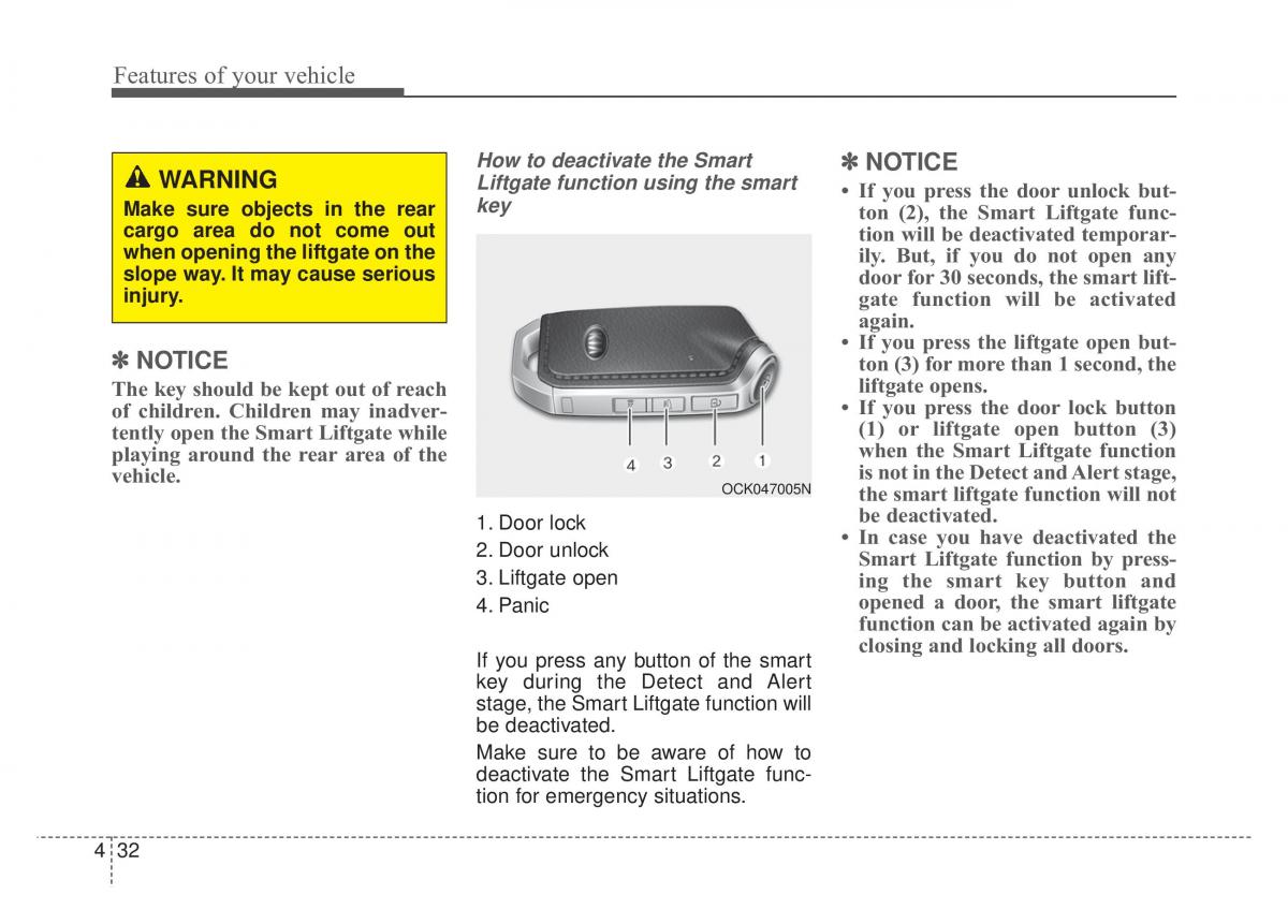 KIA Stinger owners manual / page 119