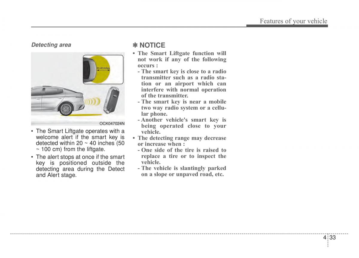 KIA Stinger owners manual / page 120