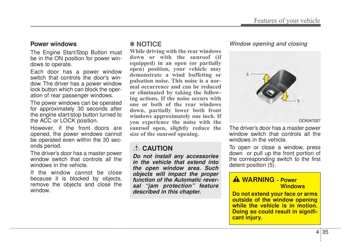 KIA Stinger owners manual / page 122