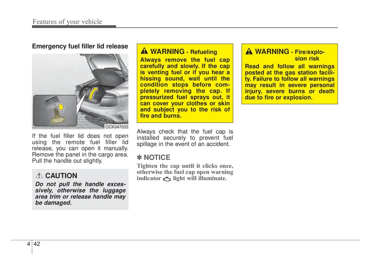 KIA Stinger owners manual / page 129