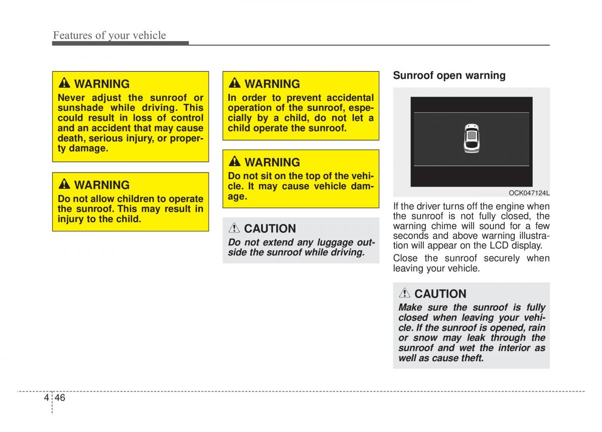 KIA Stinger owners manual / page 133