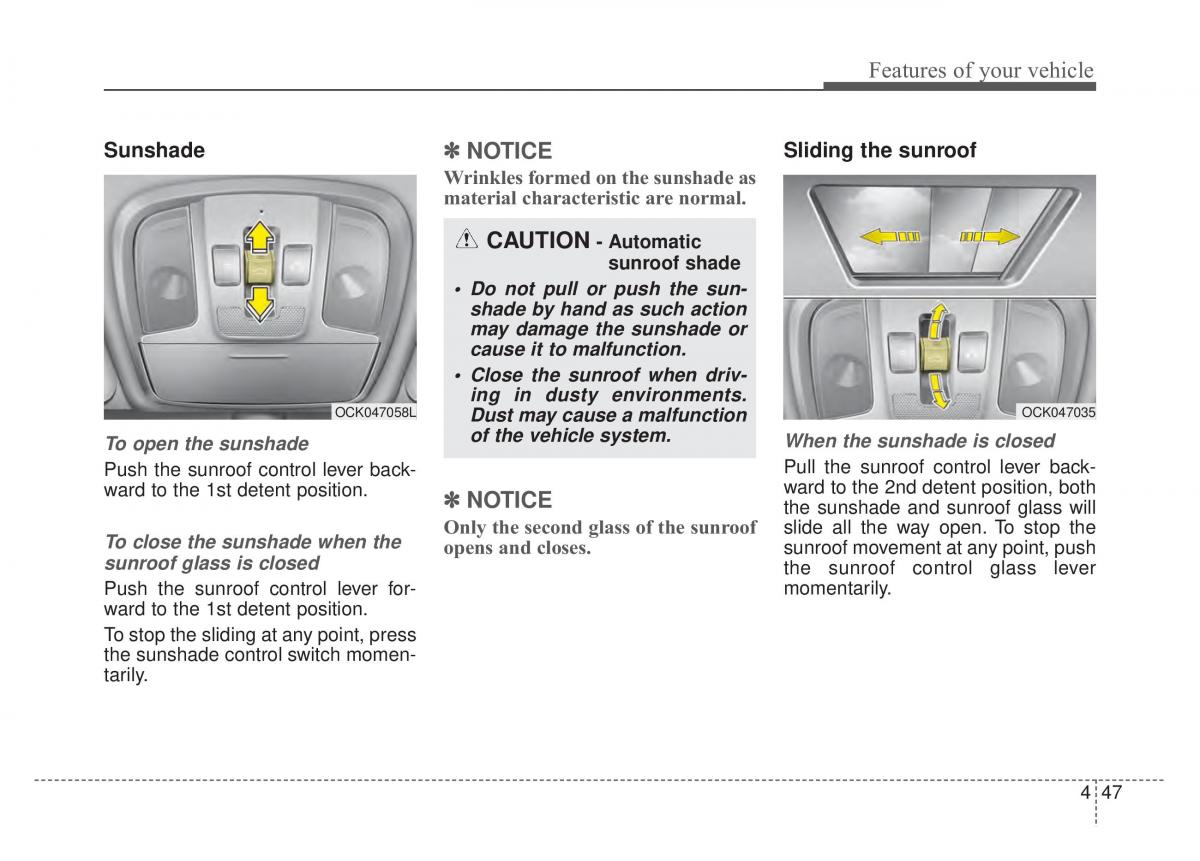 KIA Stinger owners manual / page 134