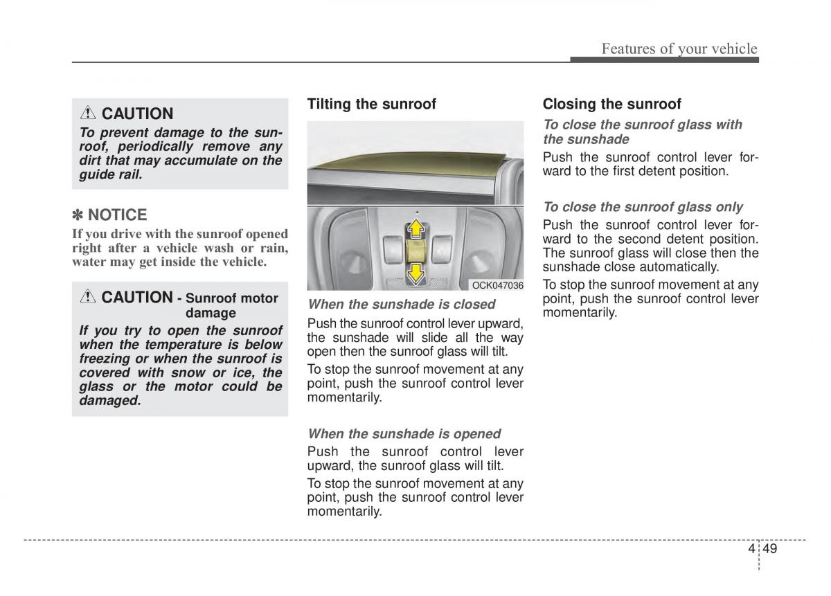 KIA Stinger owners manual / page 136