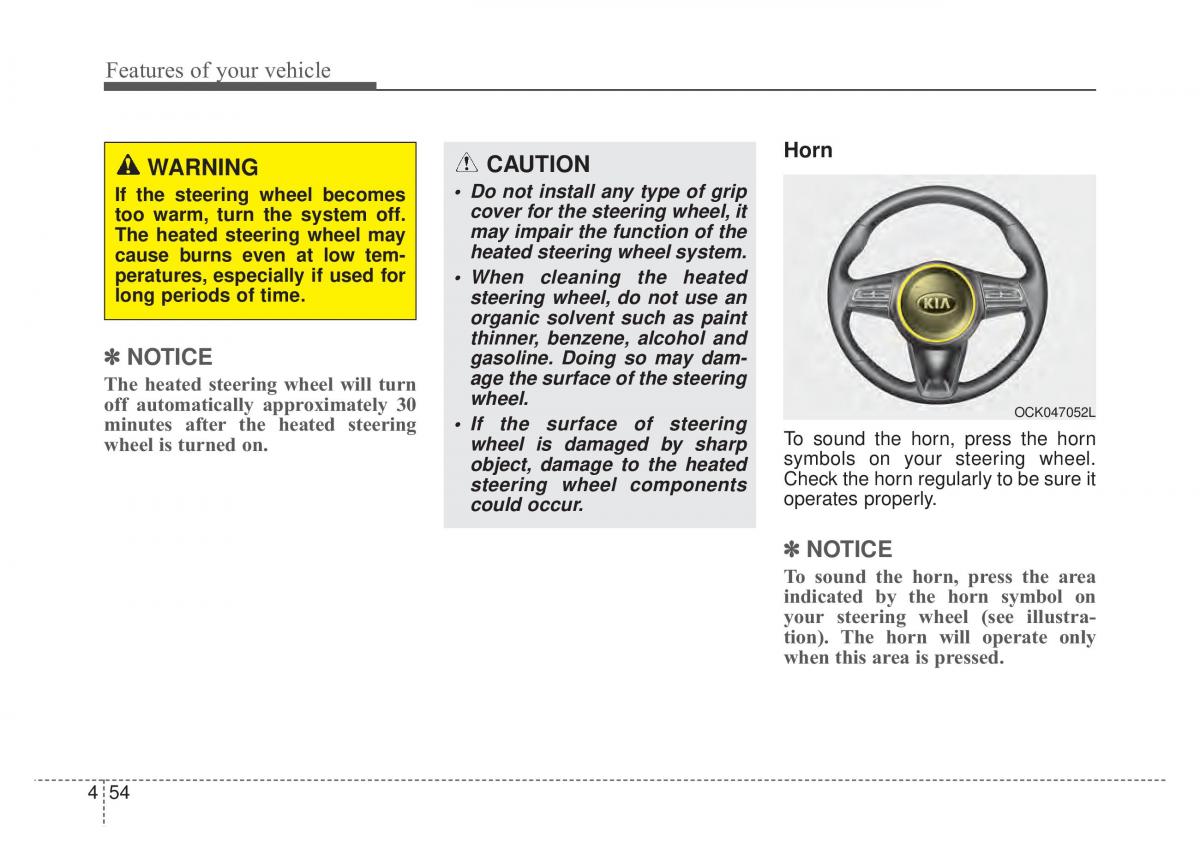 KIA Stinger owners manual / page 141