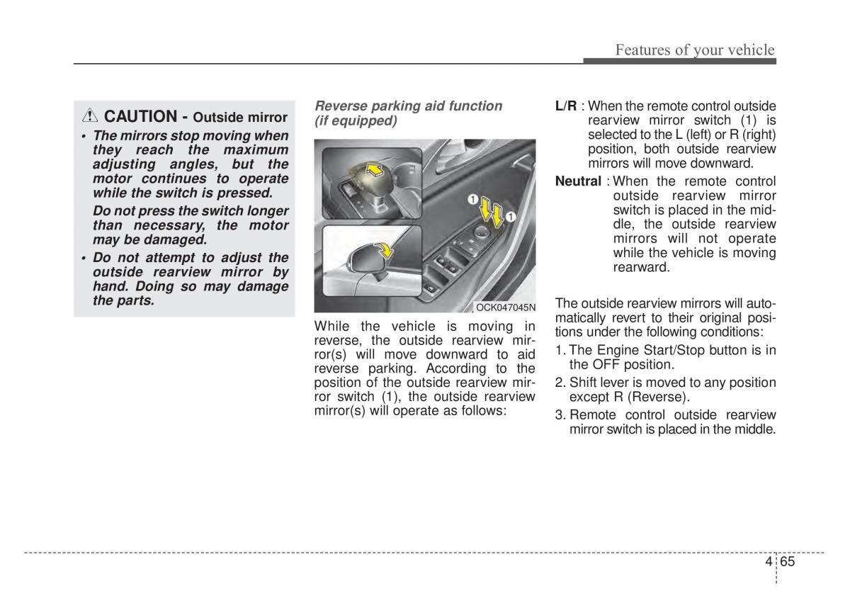 KIA Stinger owners manual / page 152