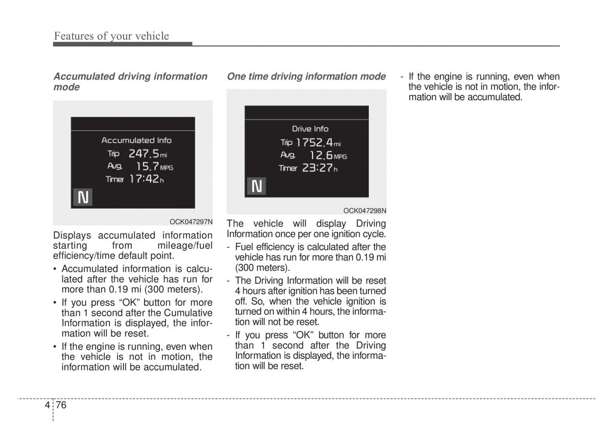 KIA Stinger owners manual / page 163