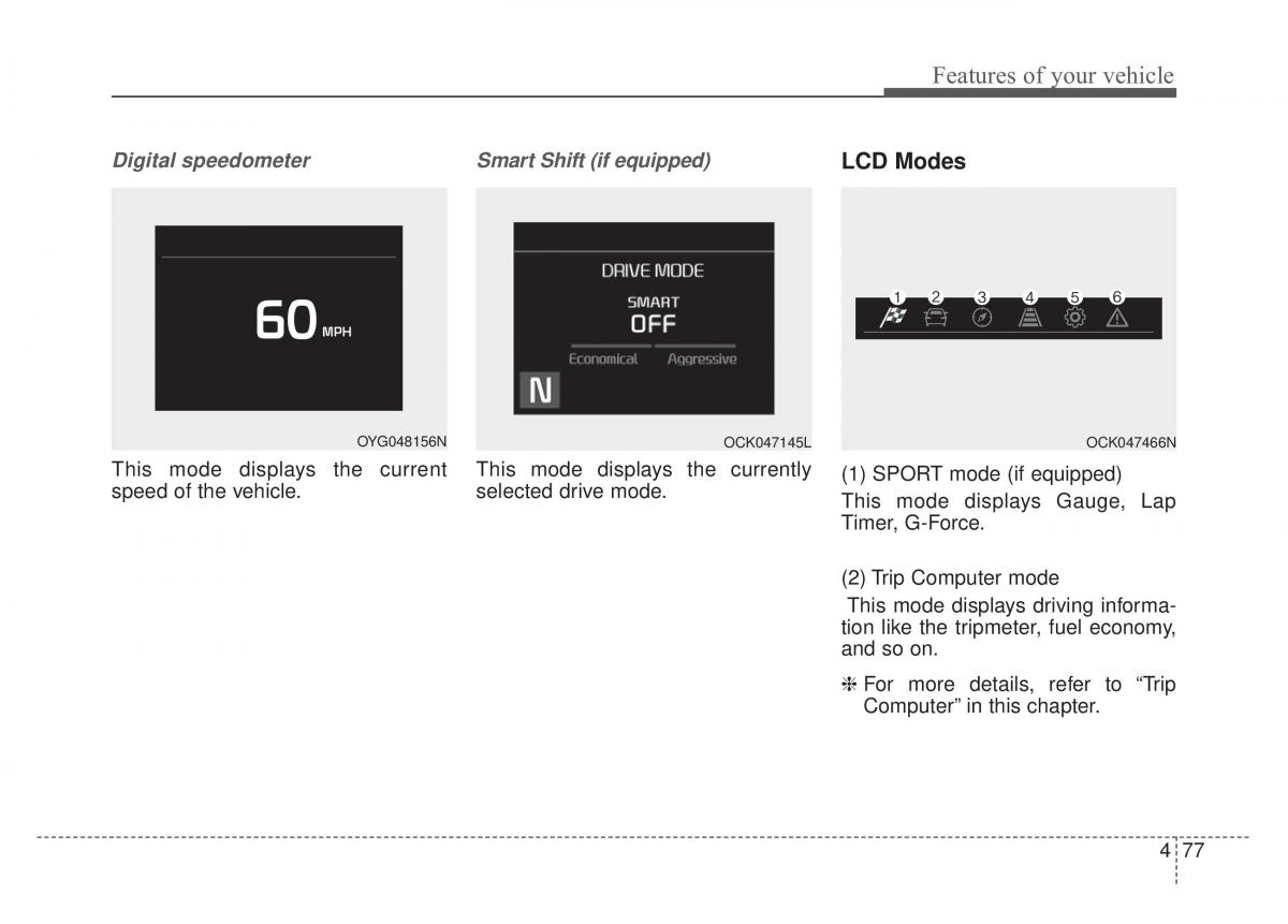 KIA Stinger owners manual / page 164