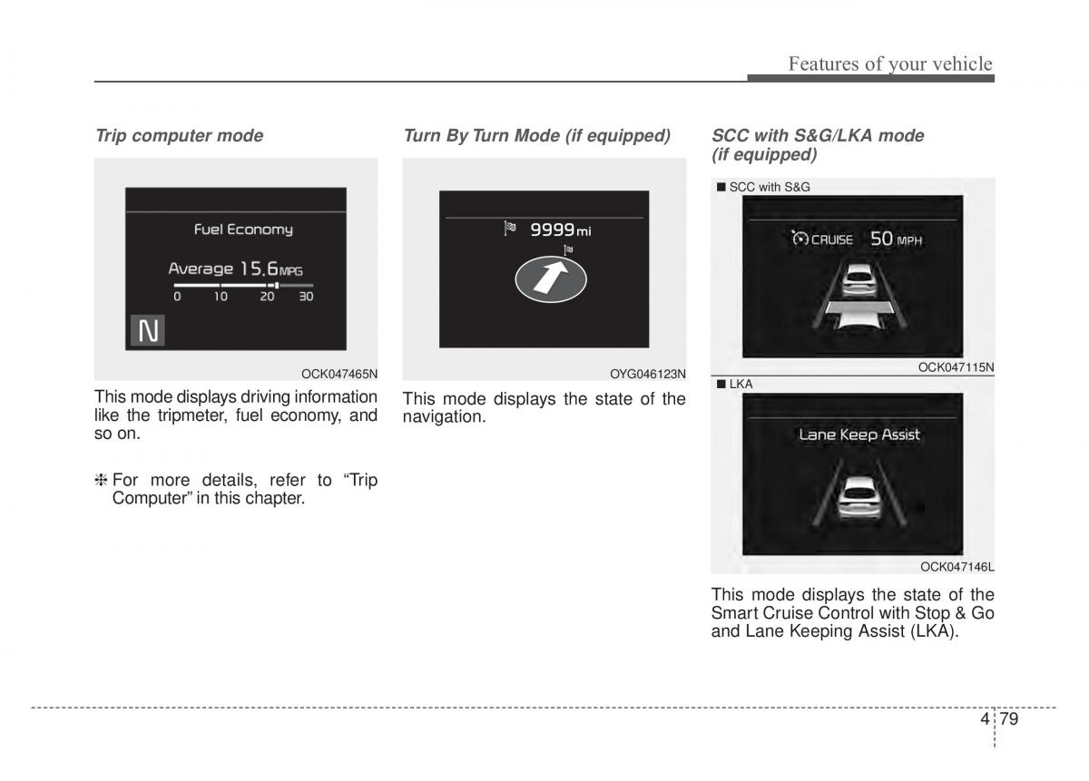 KIA Stinger owners manual / page 166