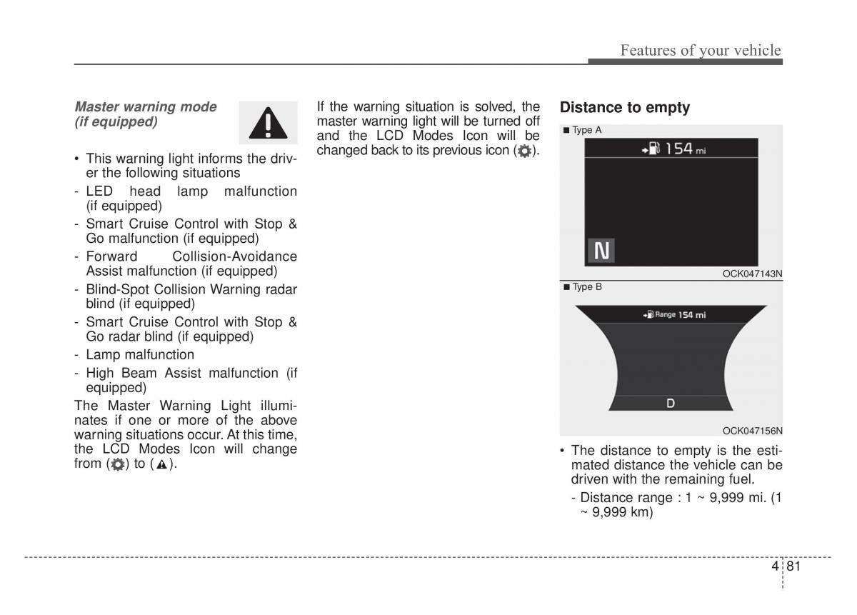 KIA Stinger owners manual / page 168