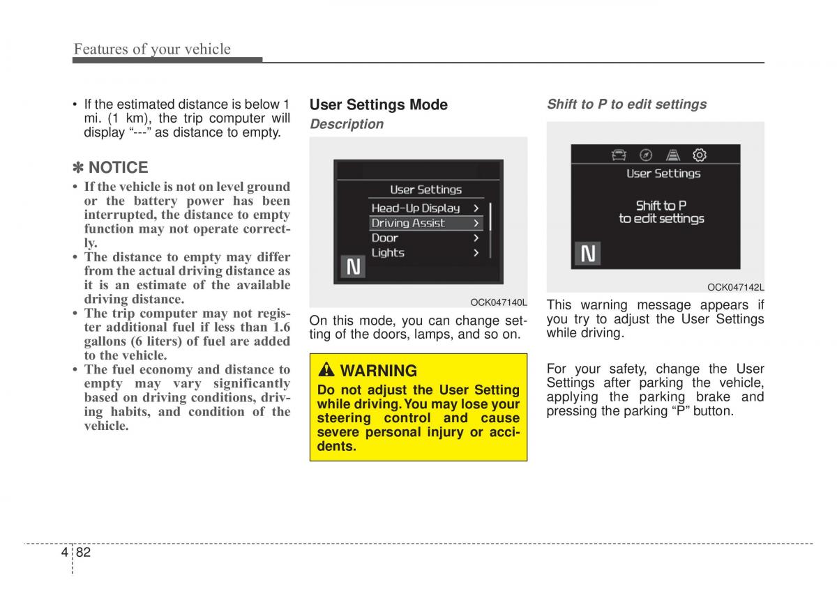 KIA Stinger owners manual / page 169