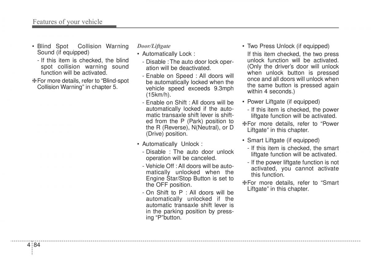 KIA Stinger owners manual / page 171